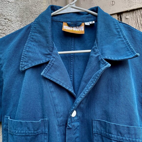 Big Bud Press Short Sleeve Jumpsuit - Like New!! Lagoon Size M petite - Picture 2 of 6